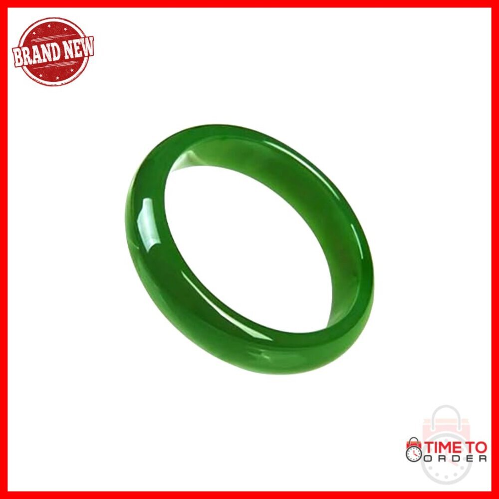 Genuine Jade Bangle Bracelet Elegant Feng Shui Good Luck Healing Round